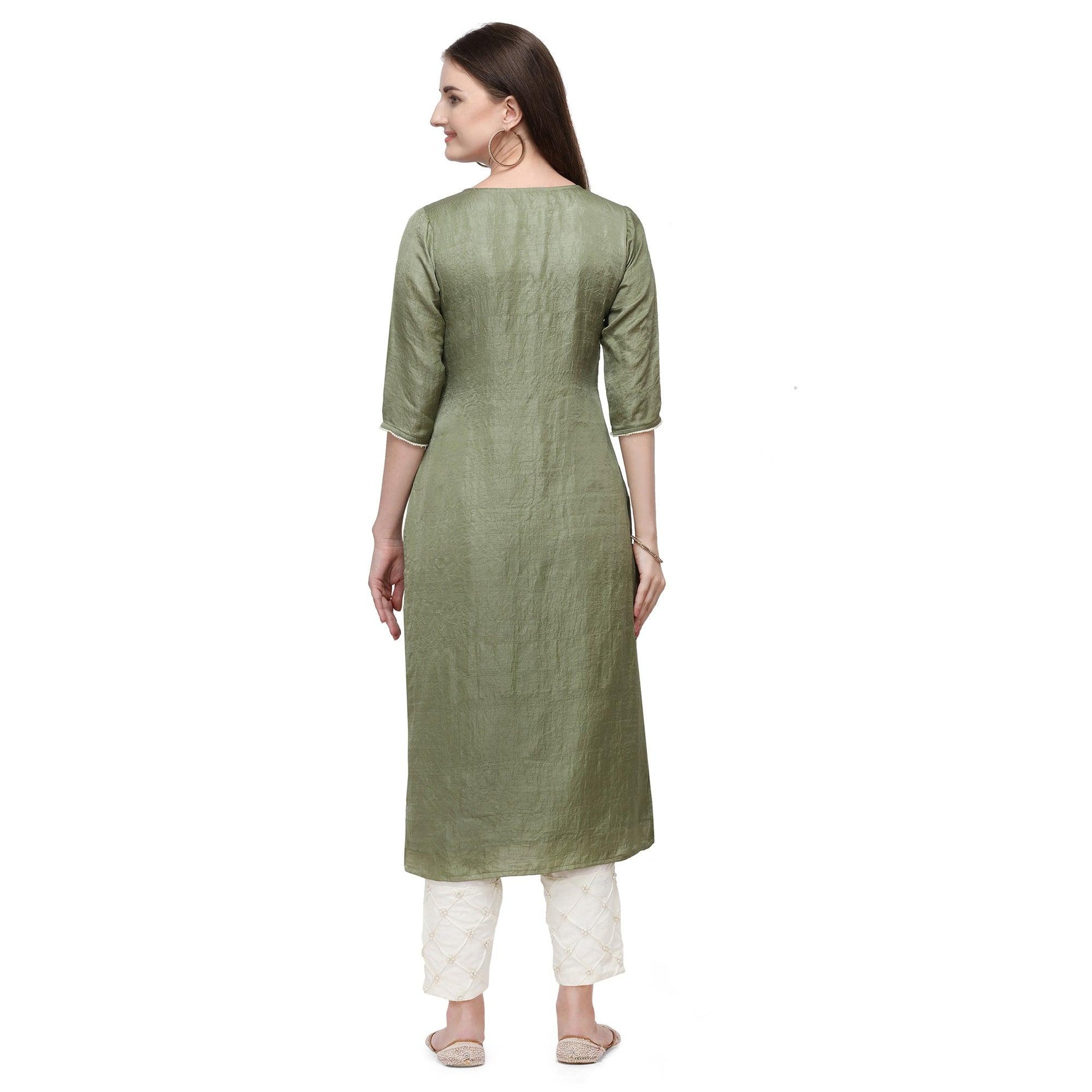 green-floral-pearl-embroidered-silk-partywear-suit-126174