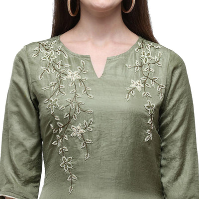 green-floral-pearl-embroidered-silk-partywear-suit-126174