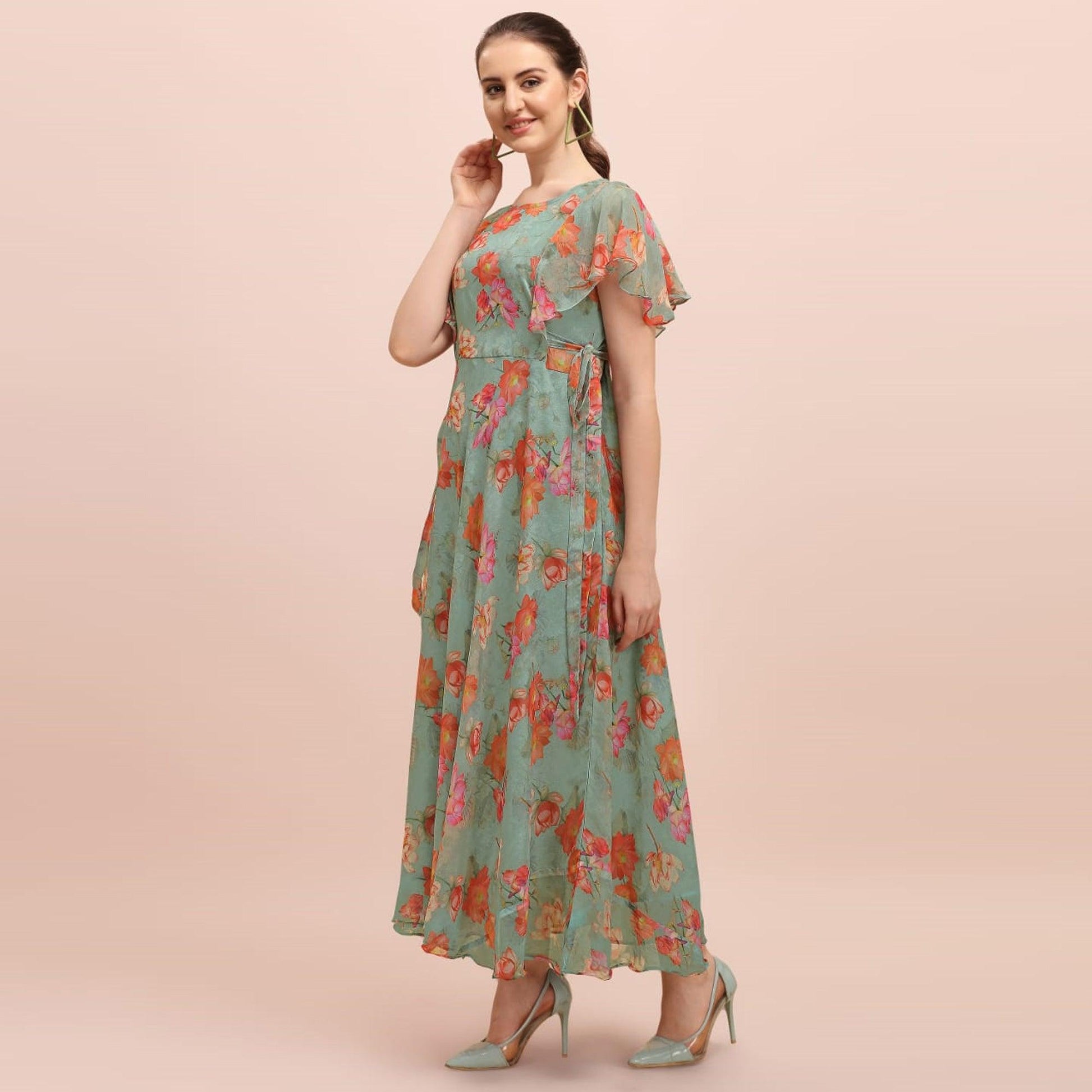 green-casual-wear-floral-printed-a-line-chiffon-dress