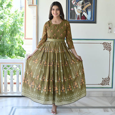 green-floral-printed-georgette-gown