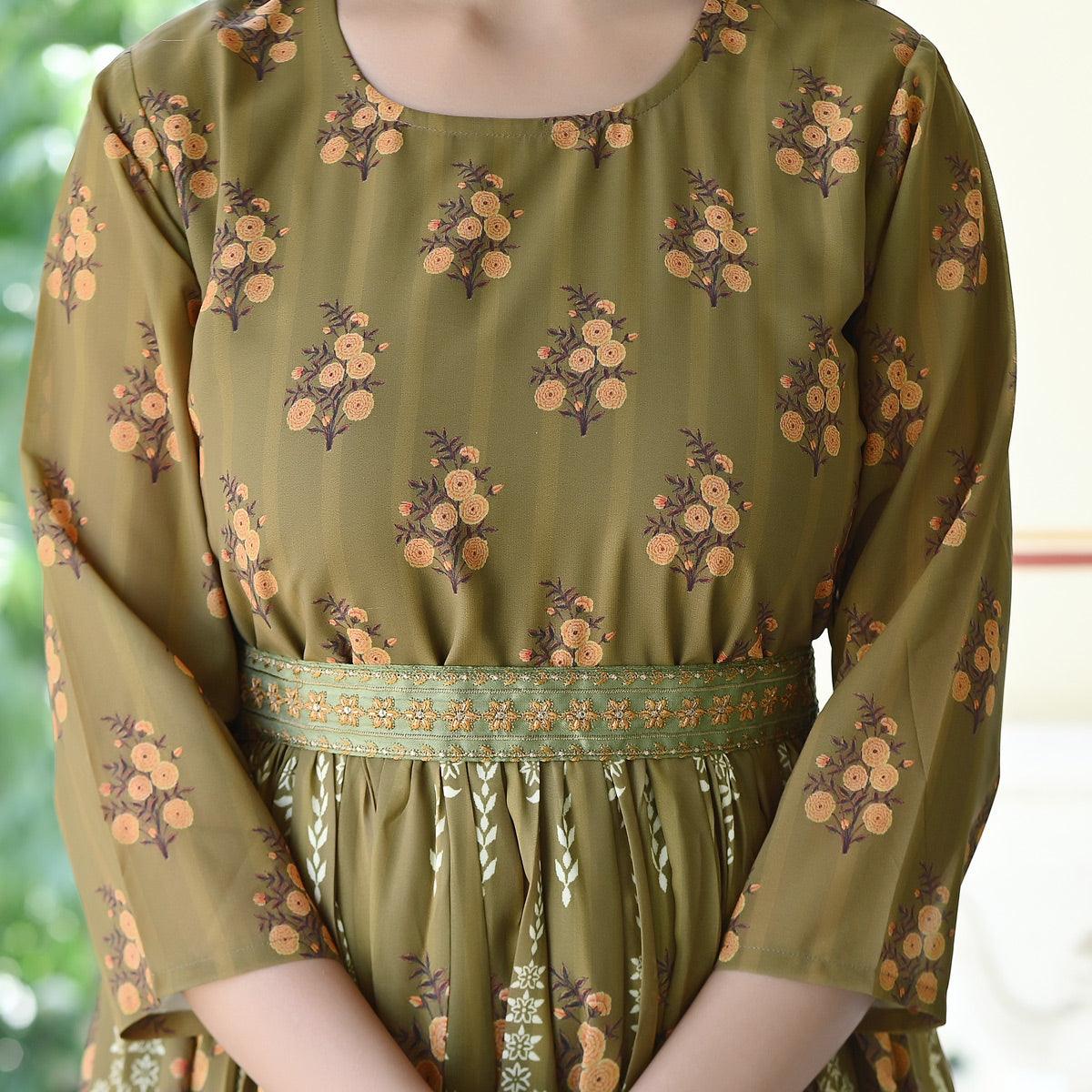 green-floral-printed-georgette-gown