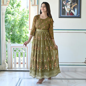 green-floral-printed-georgette-gown