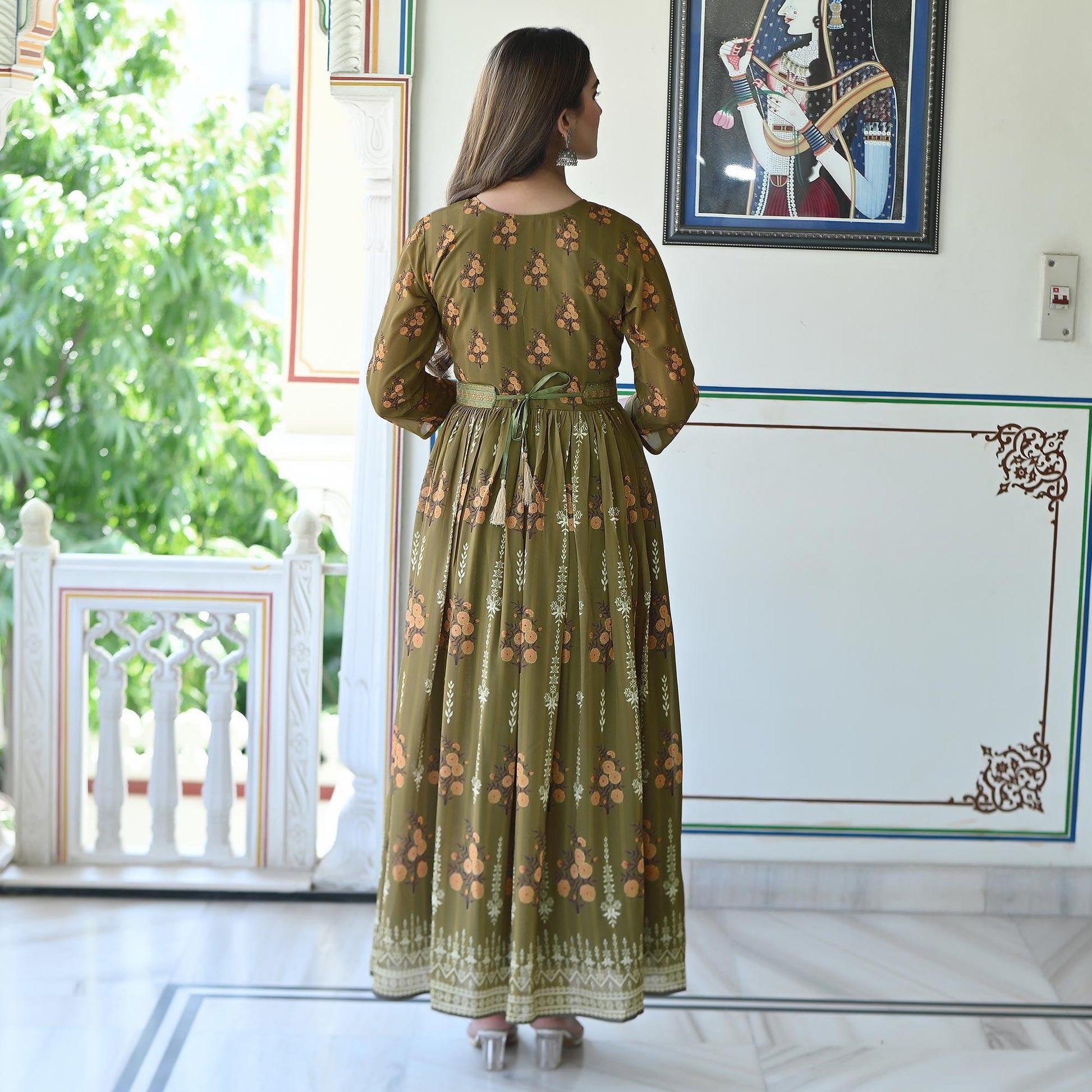 green-floral-printed-georgette-gown