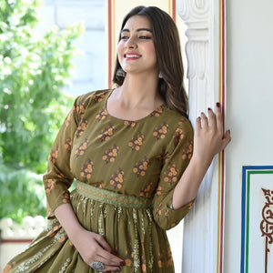 green-floral-printed-georgette-gown