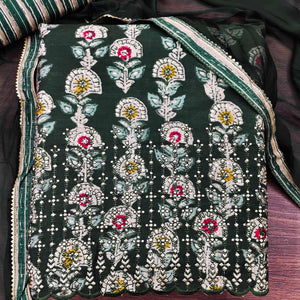 green-floral-printed-pure-cotton-dress-material