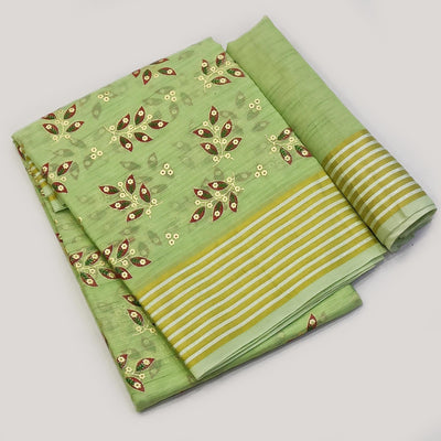 green-floral-printed-pure-cotton-saree-1