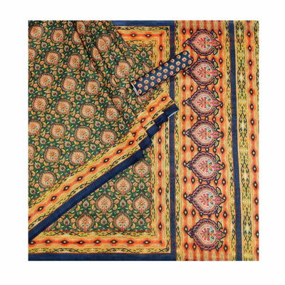 green-floral-printed-pure-cotton-saree-145025