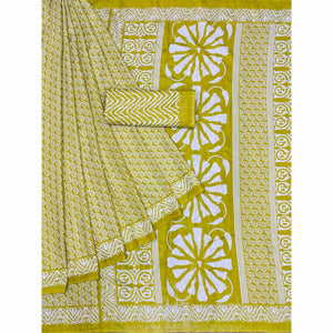 green-floral-printed-raw-silk-saree