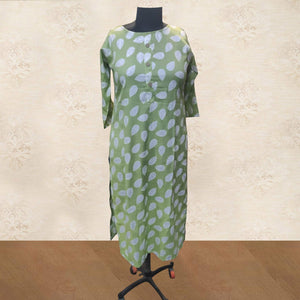 green-floral-printed-rayon-kurti