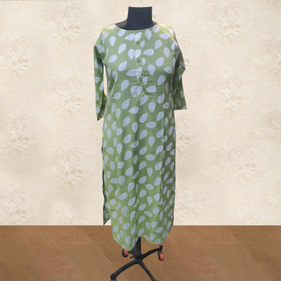 green-floral-printed-rayon-kurti