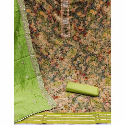 green-festive-wear-floral-printed-with-embellsihed-cotton-dress-material-142030