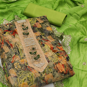 green-festive-wear-floral-printed-with-embellsihed-cotton-dress-material-142030