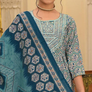 green-floral-printed-with-embroidered-chanderi-anarkali-suit