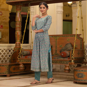 green-floral-printed-with-embroidered-chanderi-anarkali-suit