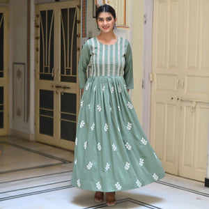 green-floral-sequence-embroidered-muslin-gown