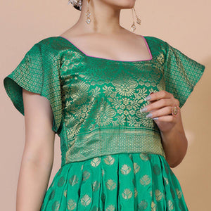 green-floral-woven-jacquard-anarkali-style-gown-3