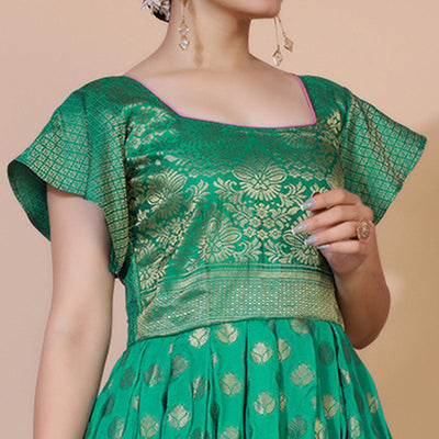 green-floral-woven-jacquard-anarkali-style-gown-3