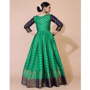 green-floral-woven-jacquard-anarkali-style-gown