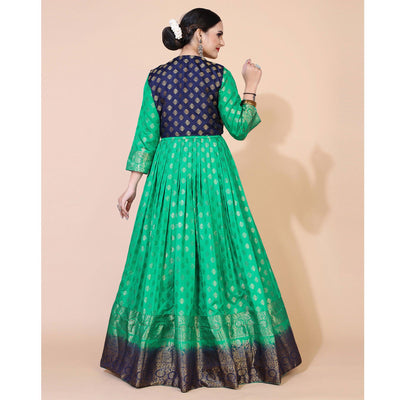 green-floral-woven-jacquard-anarkali-style-gown-1