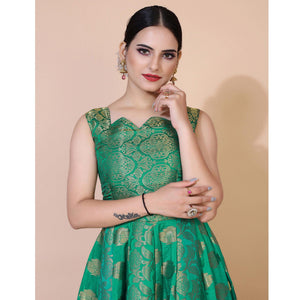 green-floral-woven-jacquard-anarkali-style-gown-2