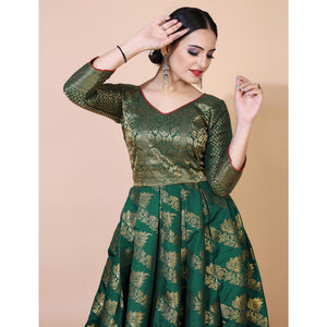 green-floral-woven-jacquard-anarkali-style-gown-4