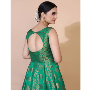 green-floral-woven-jacquard-anarkali-style-gown-2