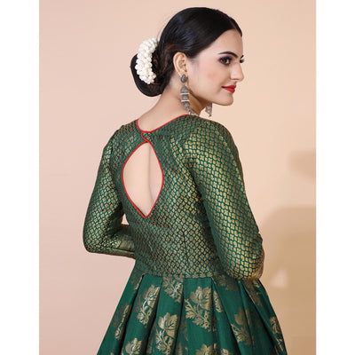 green-floral-woven-jacquard-anarkali-style-gown-4