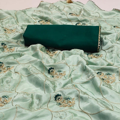 green-floral-zari-embroidered-pure-silk-saree-145135