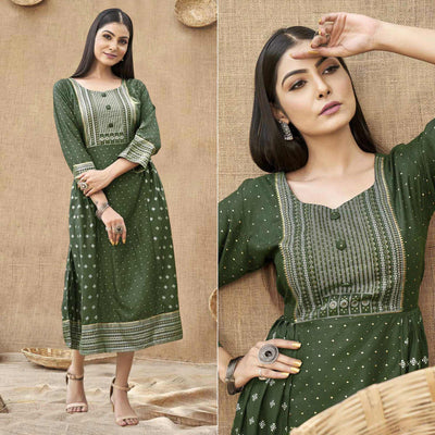 green-foil-printed-rayon-kurti
