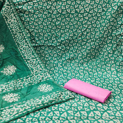 green-geometric-printed-pure-cotton-dress-material