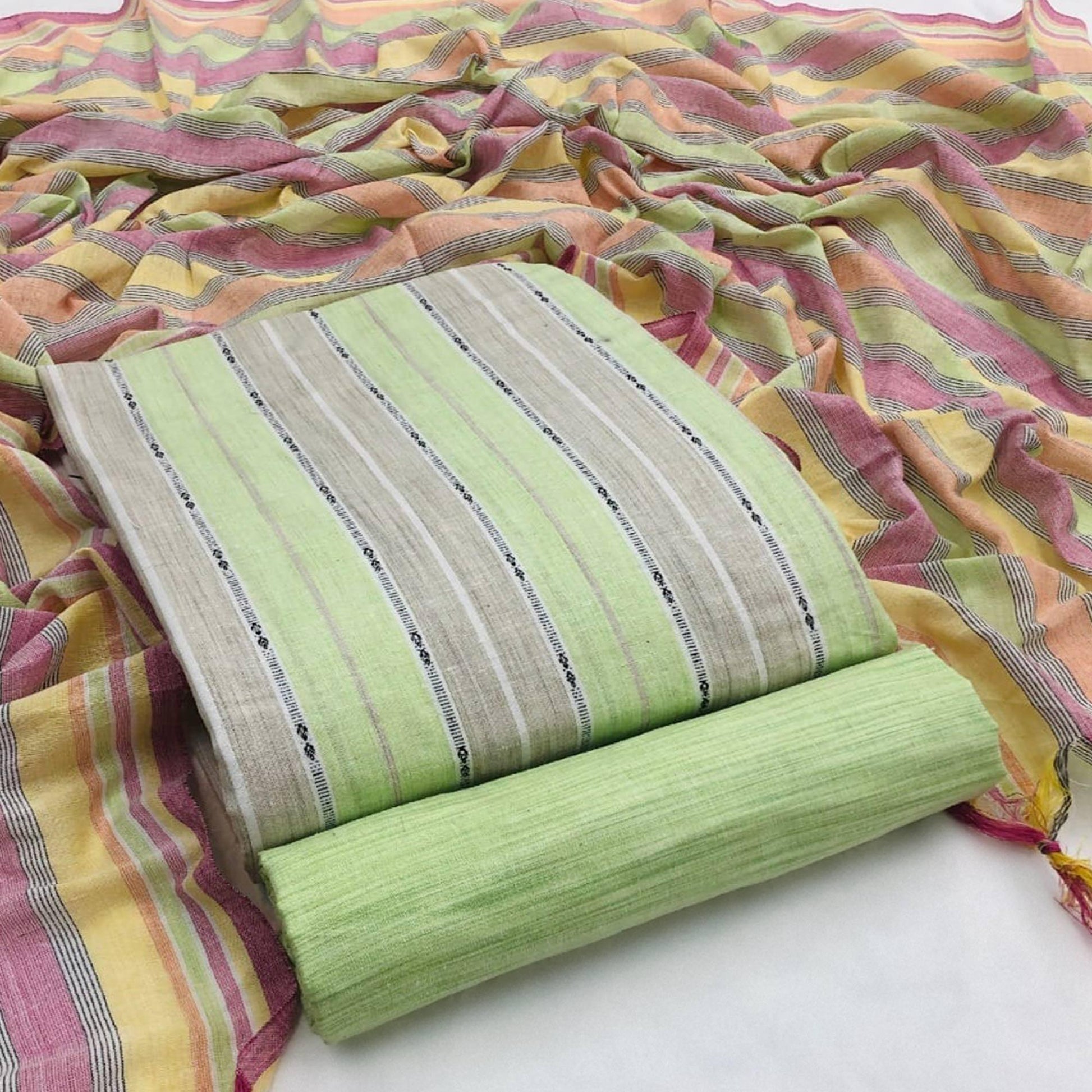 green-grey-embroidered-pure-cotton-dress-material
