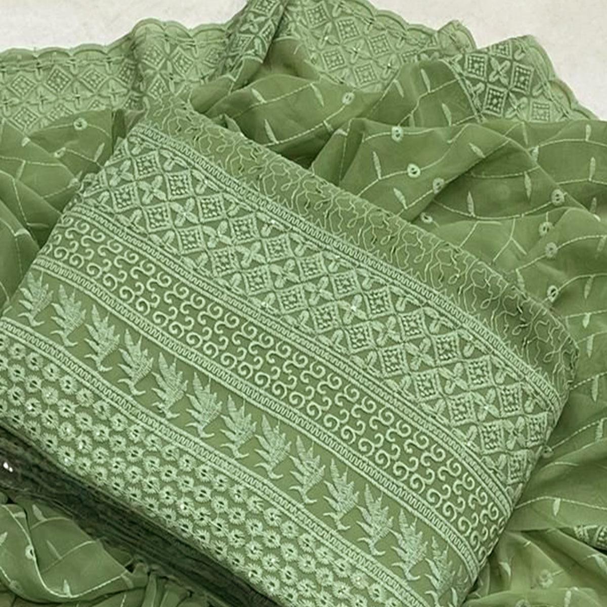 green-lucknowi-embroidered-georgette-dress-material