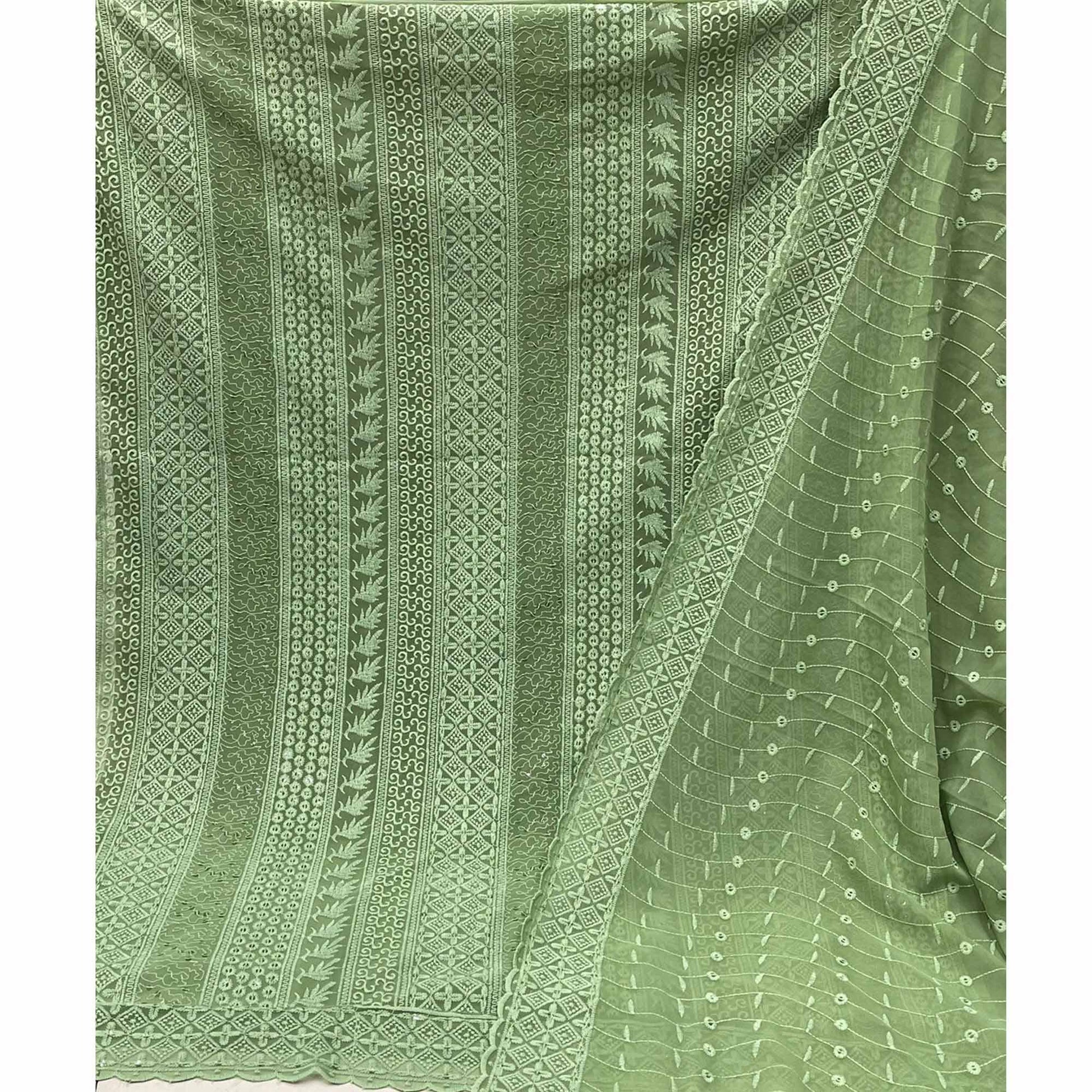 green-lucknowi-embroidered-georgette-dress-material