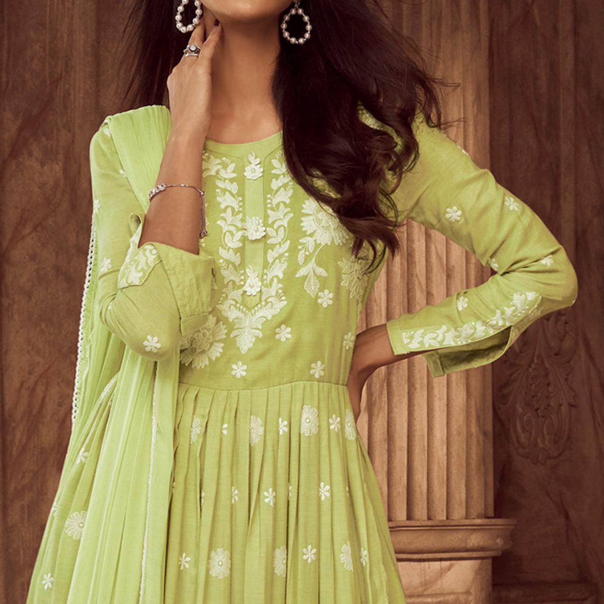 green-lucknowi-embroidered-rayon-palazzo-suit