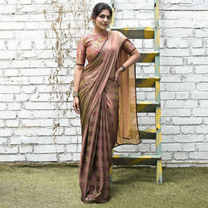 peach-stripe-printed-satin-saree-144203