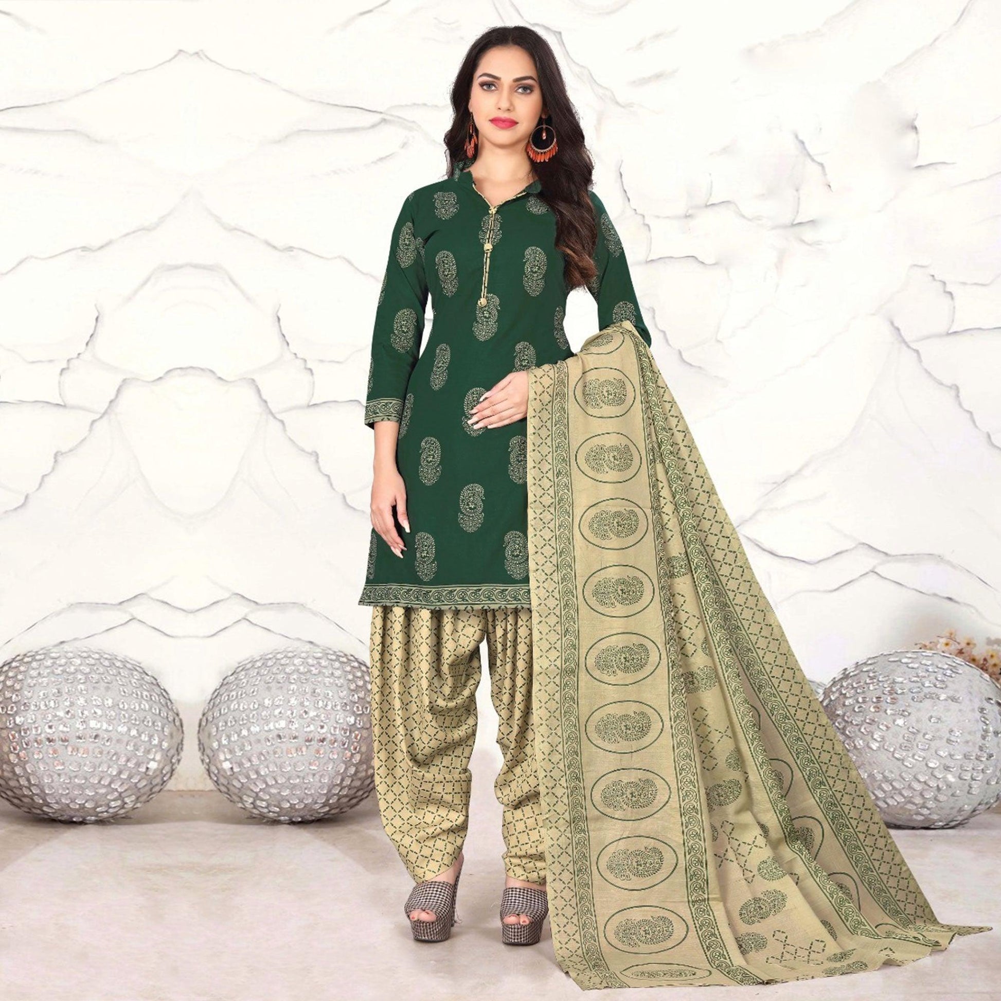 green-paisley-printed-cotton-blend-dress-material
