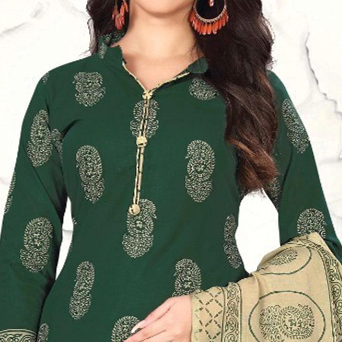 green-paisley-printed-cotton-blend-dress-material