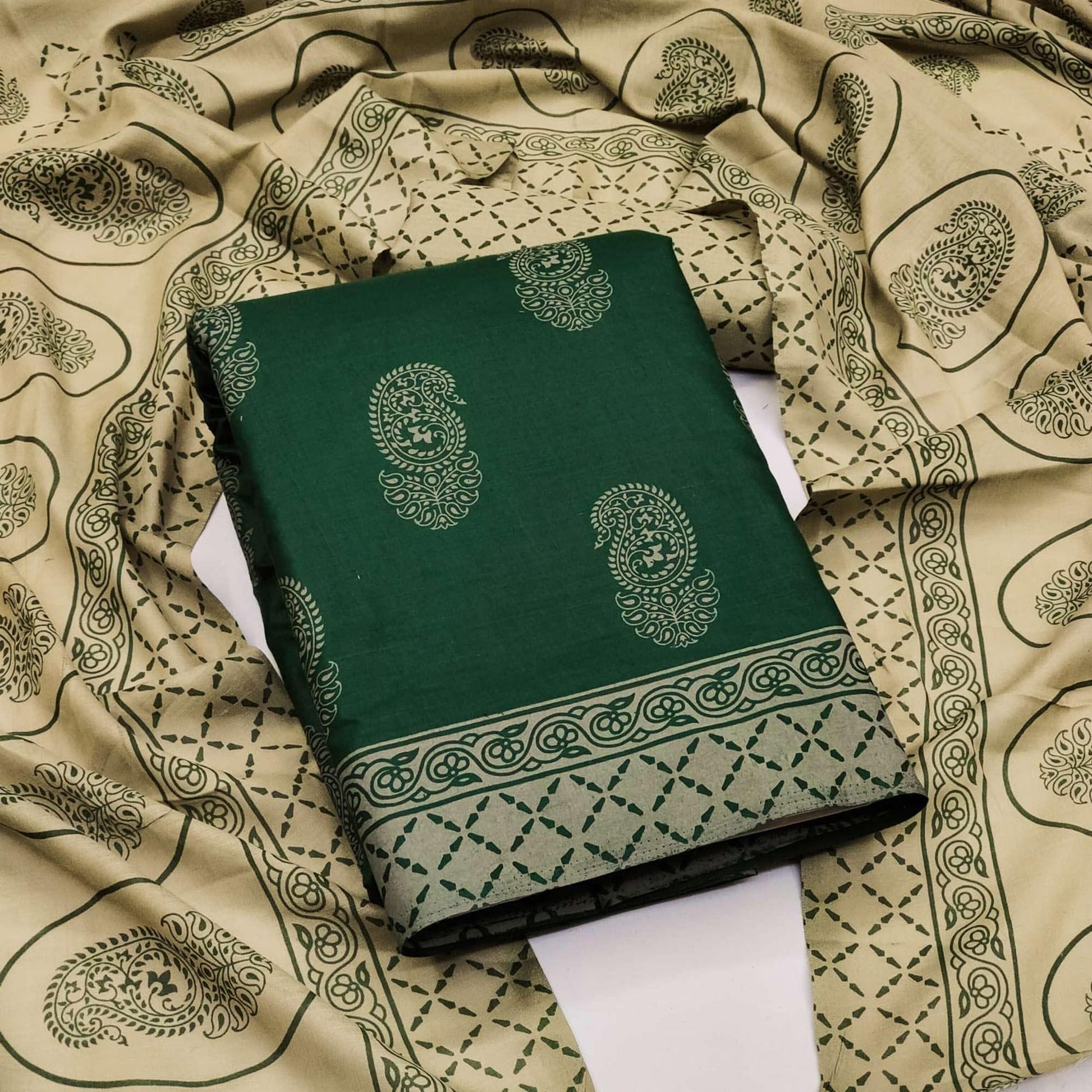 green-paisley-printed-cotton-blend-dress-material