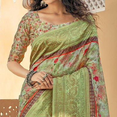 green-party-wear-digital-print-art-silk-saree-with-tassels-137968