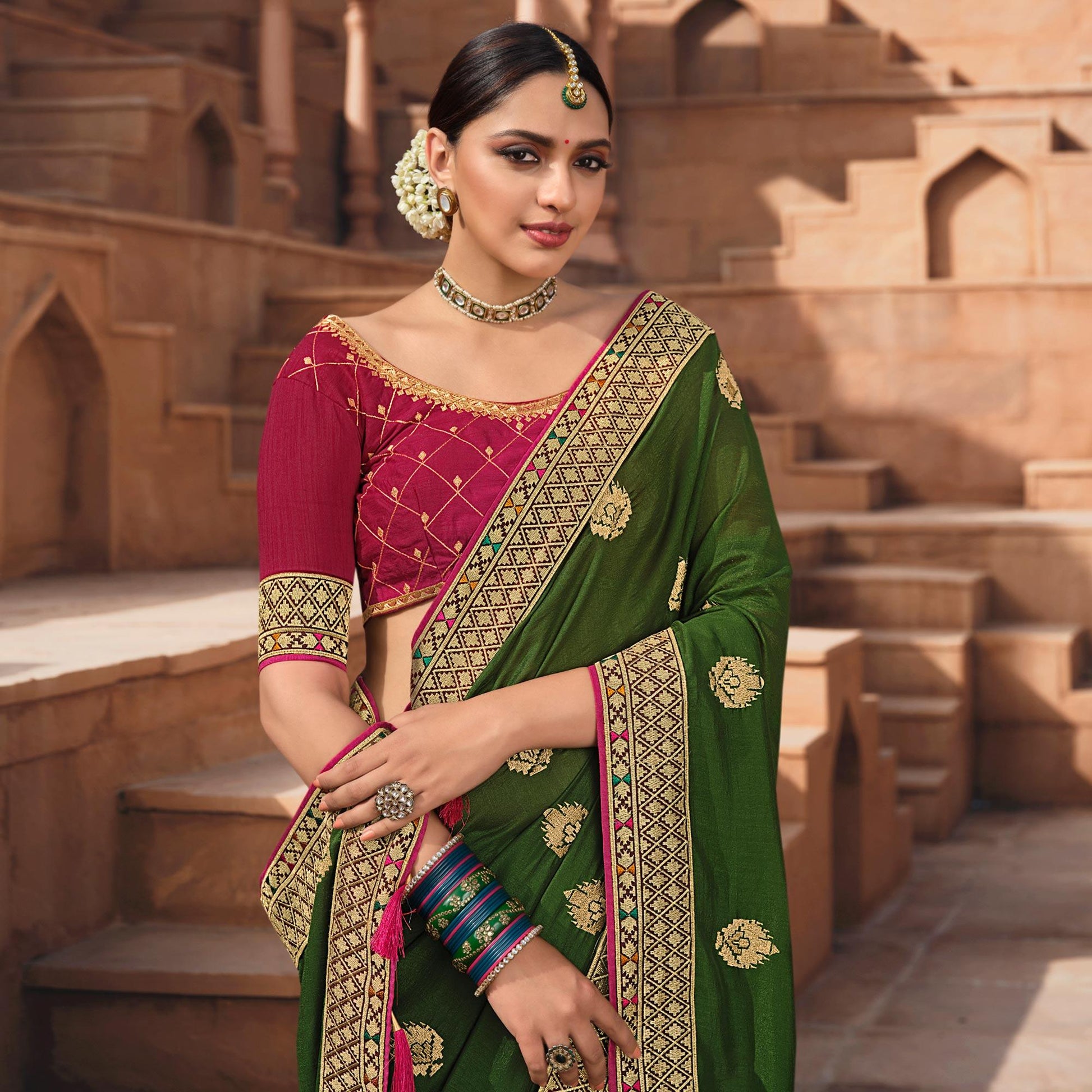 green-party-wear-embroidered-art-silk-saree-138022