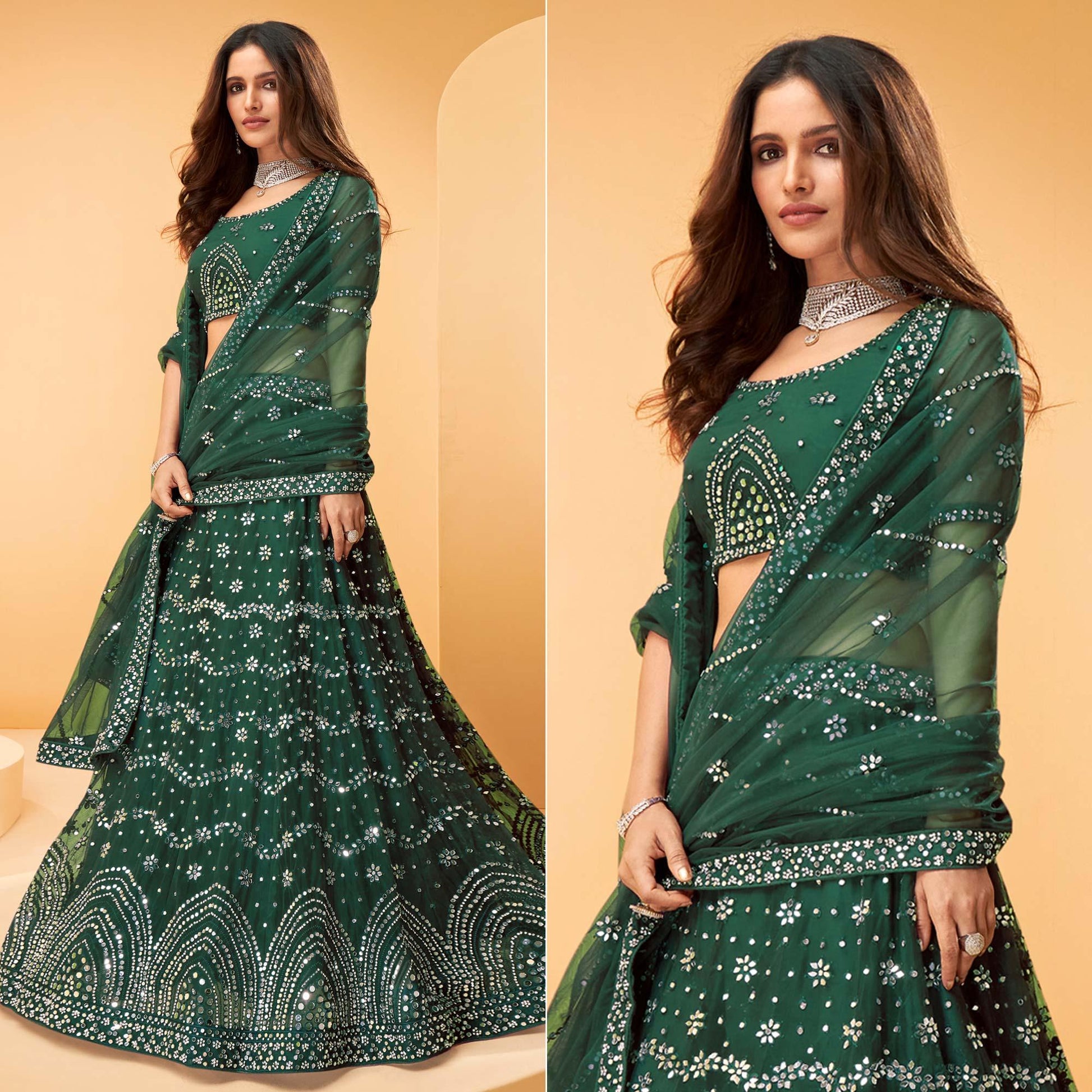 green-wedding-wear-embroidered-embellished-netted-lehenga-choli-138510