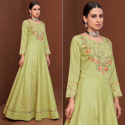 green-party-wear-embroidered-muslin-cotton-silk-gown-138122