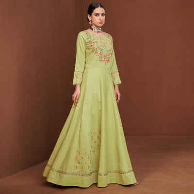 green-party-wear-embroidered-muslin-cotton-silk-gown-138122