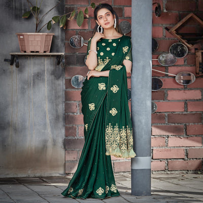 green-festive-wear-embroidered-silk-georgette-saree-121759
