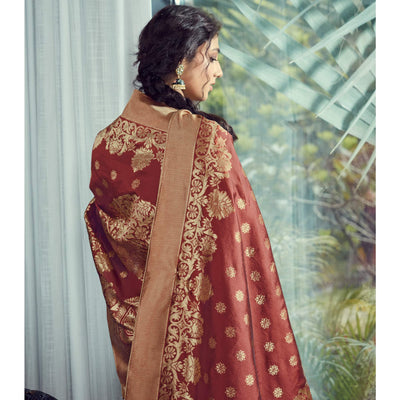 green-party-wear-embroidered-silk-kurti-pant-set-with-banarasi-jacquard-dupatta-137988