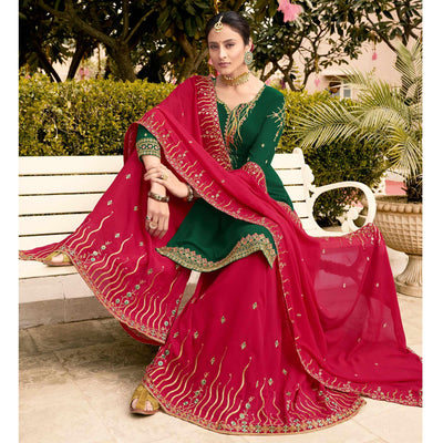 green-party-wear-embroidery-soft-georgette-palazzo-suit-124001
