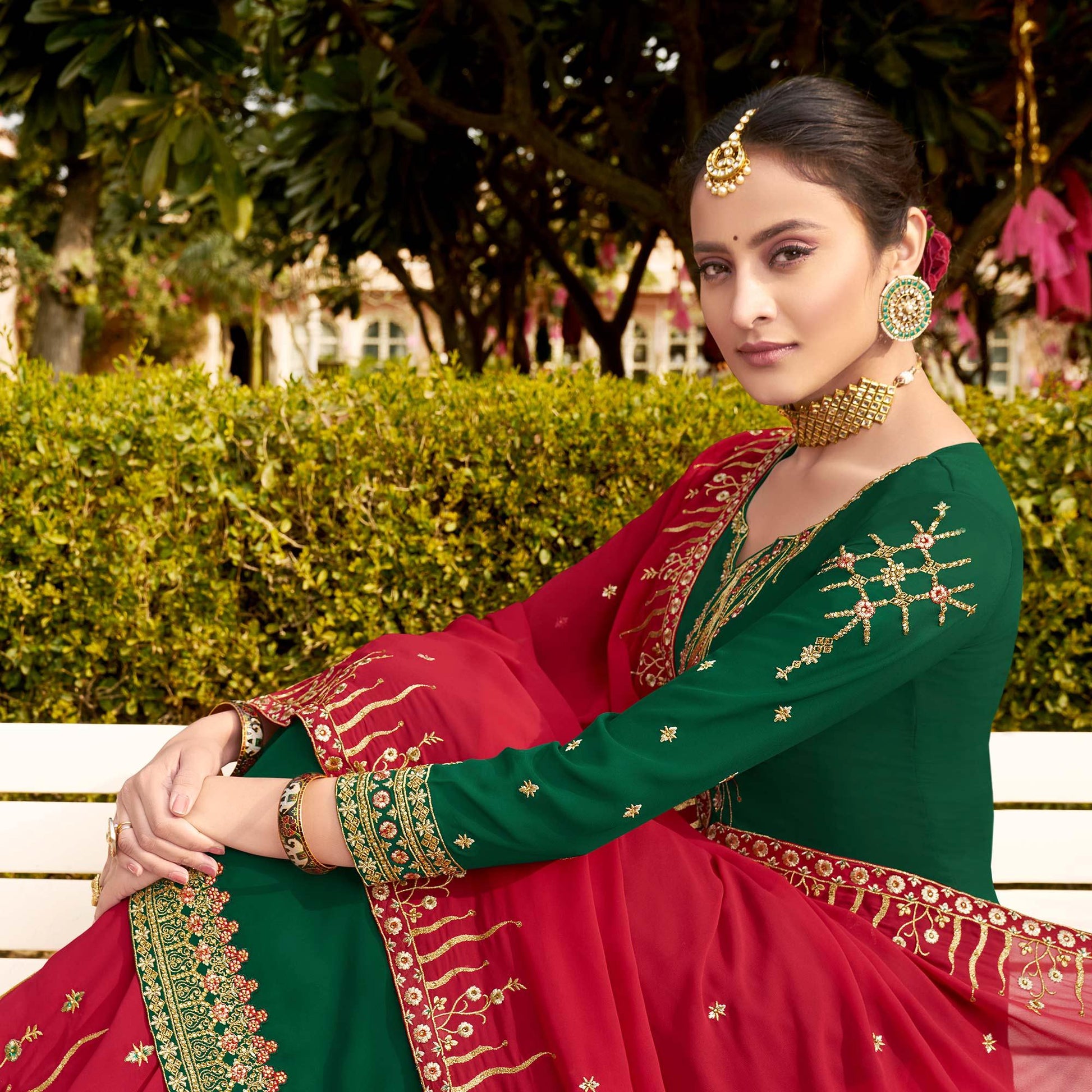 green-party-wear-embroidery-soft-georgette-palazzo-suit-124001
