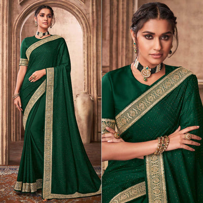 green-party-wear-embroidery-with-sequence-work-satin-silk-saree-138500