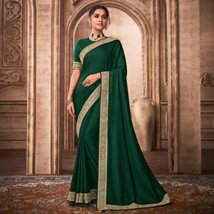 green-party-wear-embroidery-with-sequence-work-satin-silk-saree-138500