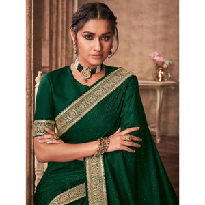 green-party-wear-embroidery-with-sequence-work-satin-silk-saree-138500